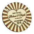 thumbnail image 2 of Personalized Wedding Magnets 10 Rustic Save The Date Magnet Wedding Favors, 2 of 2