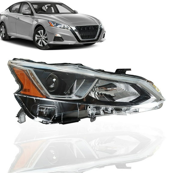 Labwork Passenger Side Chrome Projector Headlight for 2019 2020 Nissan Altima 26010-6CA0A