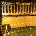 thumbnail image 5 of Cortina de red con luces LED de Navidad de 1,5 a 60 m, cadena de luces de malla para fiestas, bodas, Año Nuevo, guirnalda para decoración de jardín al aire libre, 5 of 5