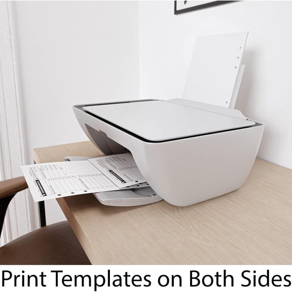 SHILIU-A5 Blank Paper 6-Hole Punched, 250 Sheets (500 Pages), 100 GSM, Printer Paper 148mm x 210mm (5.83 in. x 8.27 in.)