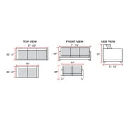 3 Piece Living Room Set Living Room Sofa Set, 3 piece, Sofa\Loveseat\Chair, Black & Red Color, Faux Leather Upholstery Material