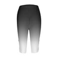 thumbnail image 4 of LEBONYARD Women's Linen Pull-On Shorts,Women's Shorts in Soft and Lightweight Fabrics,Women's Summer High Waisted Printing Capris Matching Slim Fitting Yoga Gym Pants Black XXXL, 4 of 5