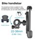 thumbnail image 4 of Soporte para teléfono móvil para bicicleta Soporte para teléfono móvil ajustable giratorio de 360 ​​° Soporte para teléfono móvil para montar en bicicleta con manos libres Inevent EL004759-00B, 4 of 7