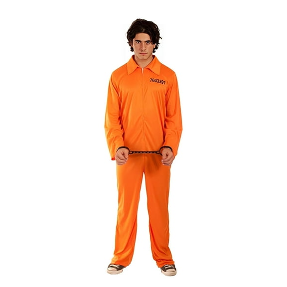 Orion Costumes Orange Prisoner Jumpsuit Adult Costume - Standard Male