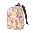 thumbnail image 2 of Daiia Colorful Floral Vintage Canvas Backpack for Men and Women ,Hiking Backpack,Travel Laptop Bag for School,Large Capacity Backpack, 2 of 8