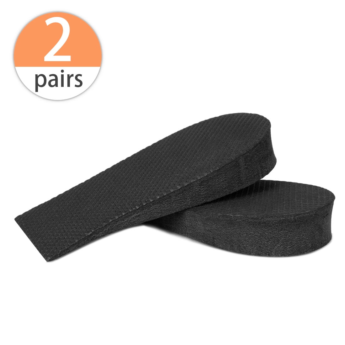 Letter Print 2cm Height Increase Insoles Heel Lift Shoes Pads 2 Pairs