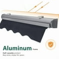 thumbnail image 2 of Macrout 48" Patio Window Awning, Fully Assembled Manual Retractable Sunshade for Door Entrance, Dark Grey, 2 of 9