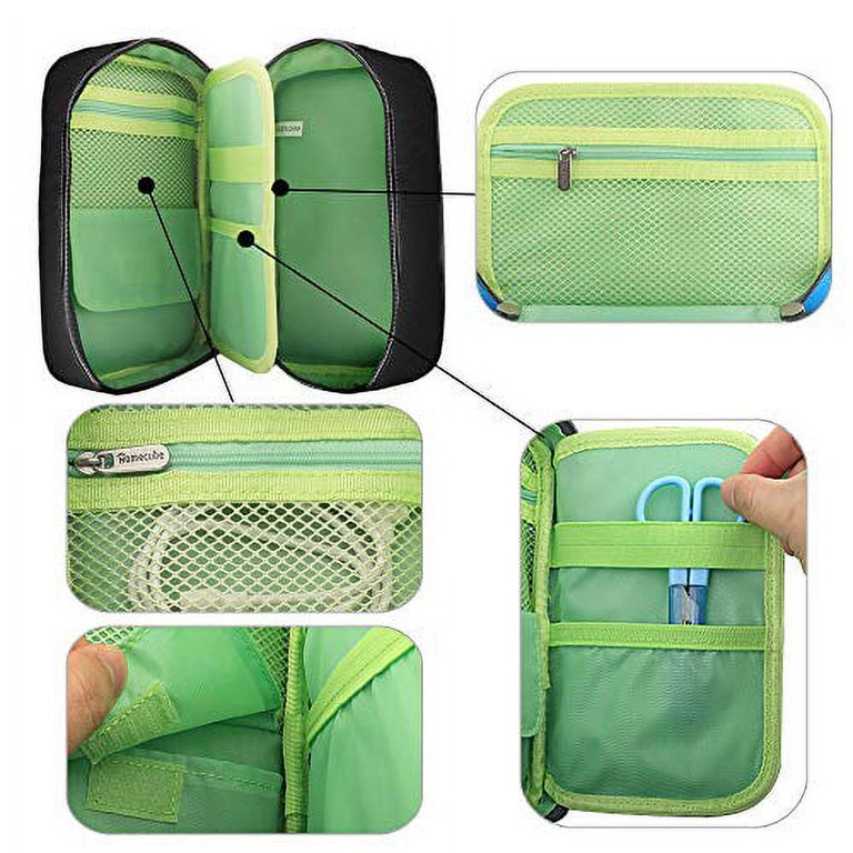 Homecube Pencil Case, Big Capacity Pen Case Desk Organizer with Zipper