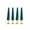 C Black, variant on Christmas Decor, Christmas Decorations for Home, Christmas Candle, Decorative Candles for Home Decor, 10X2 Inch Dark Green Simulation Pine Tree Shaped Flameless Led Candles with