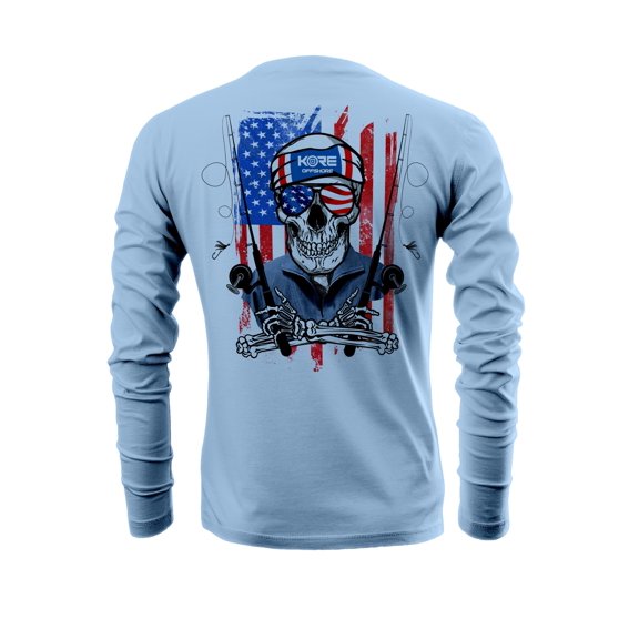 KORE Offshore Mens Long Sleeve UPF50  Dri-All-Day Sunbl0ck Fishing Shirt - FISHERMAN