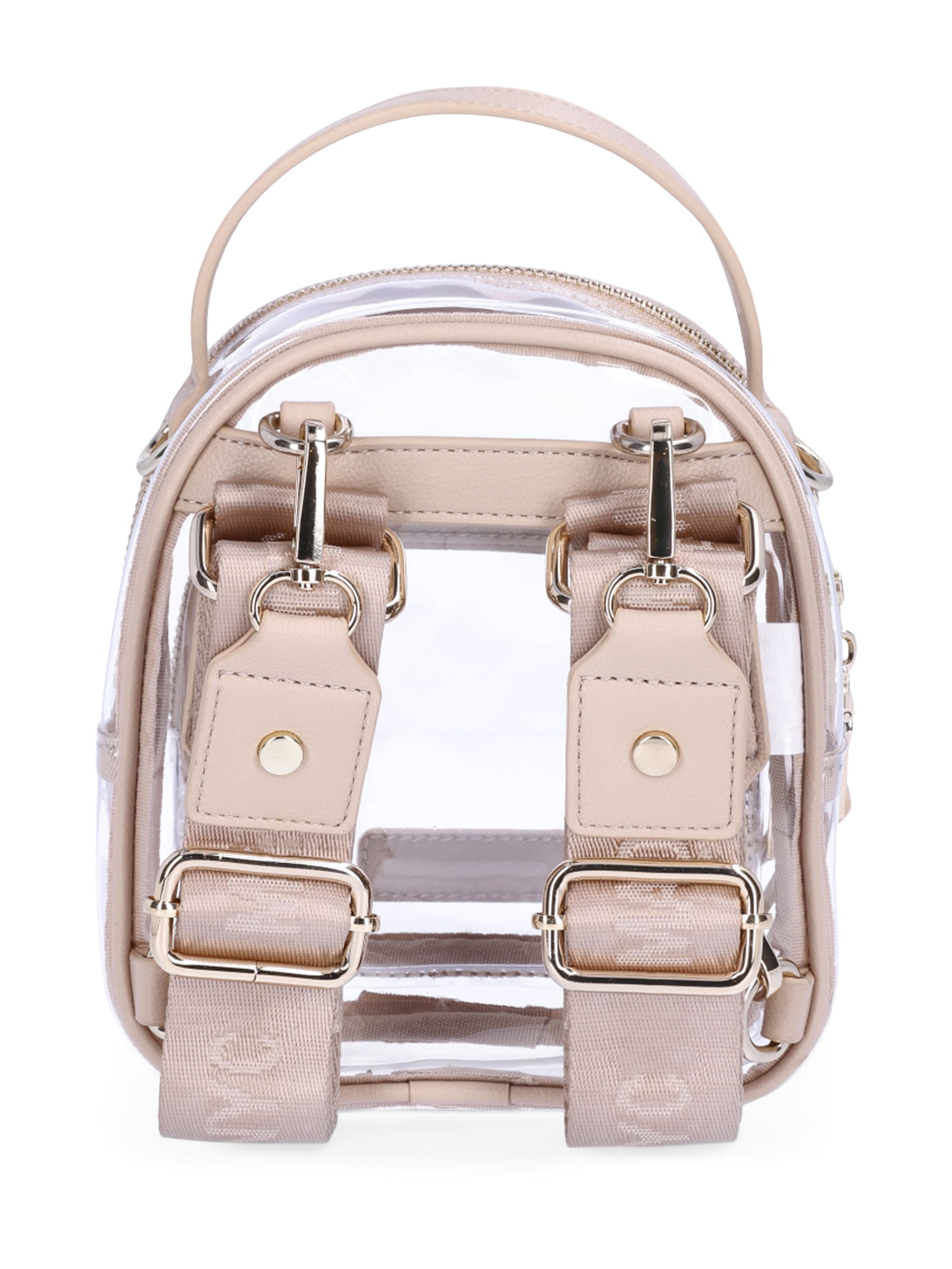 Madden NYC Clear Mini Convertible Backpack Khaki