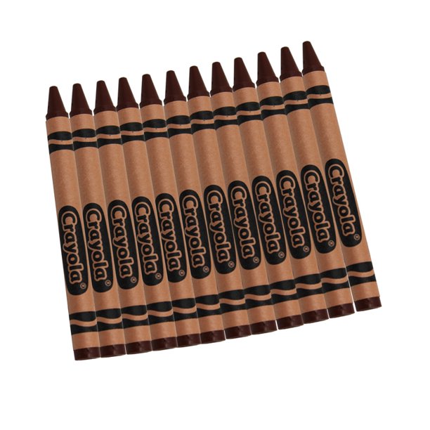 Crayola Bulk Crayons, Brown, 12 Count