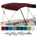 thumbnail image 5 of SavvyCraft™ 3 Bow Bimini Top Frame and Canvas, Burgundy 3 Bow 72" L 36" H 85"-90" W with Boot and Rear Poles, 5 of 8