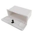 thumbnail image 1 of Marine Storage Box, Lockable Dry Storage Emergency Marine Box with Double Cup Holder, Marine Boat Storage Compartment Multifunctional Plastic Boat Glove Box, 1 of 7