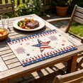 thumbnail image 5 of American Independence Day Placemats Set of 1, Patriotic 4th of July Table Mats, Washable Polyester Table Decor for Dining & Party, Stars and Stripes Themed Tablecloth, 5 of 6