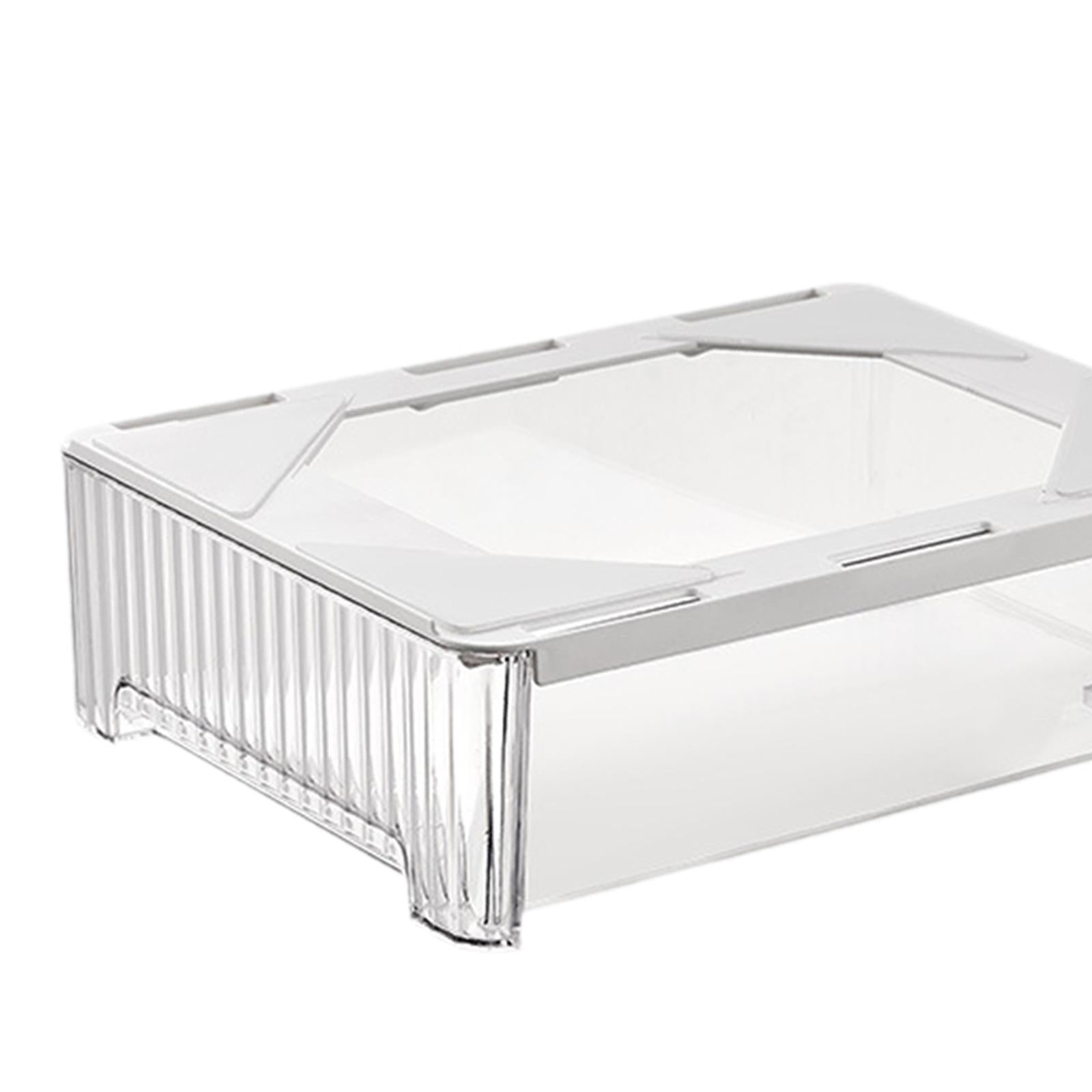 Fiocias PET Material Slide Out Under Desk Drawer with Spacious Compartment for Organizer L