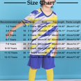 thumbnail image 3 of Antinious Boys Girls Short Sleeve&nbsp;2&nbsp;Piece&nbsp;Outfits,Toddler&nbsp;Casual&nbsp;Fashion Outfit Set,Kids Gradient Training Kit Sweat Absorbing Sports Suit,Yellow,6 Years, 3 of 3