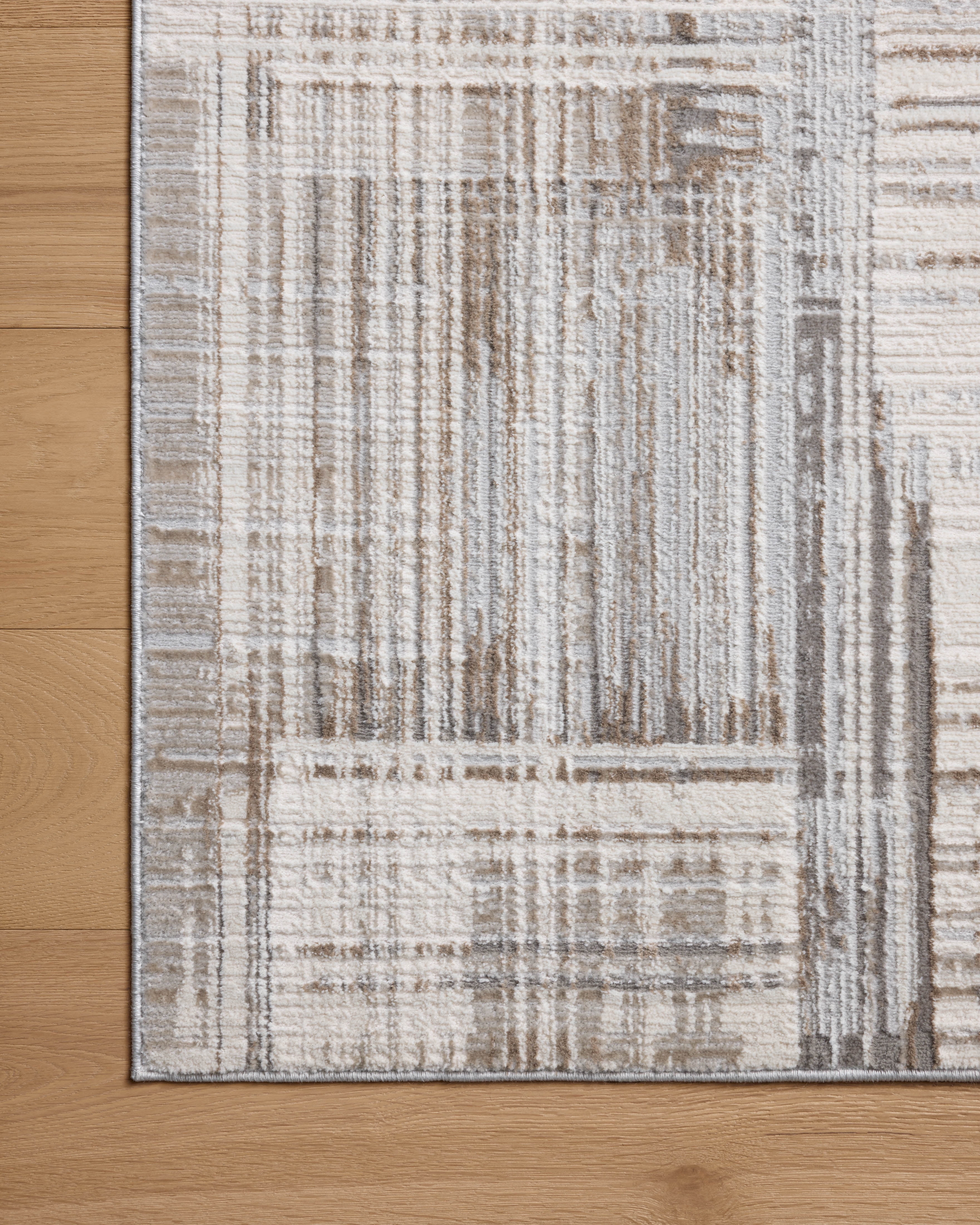 Loloi Hollis Pebble / Ivory 2'-7" x 8'-0" Runner Rug