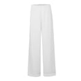 thumbnail image 5 of Lroveb Wide Leg Pants for Women, High Waisted Summer Pants Womens, Womens Solid Elastic Pants Waist White, 5 of 7