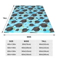 thumbnail image 3 of Pofeuu Graduation Hats1 Print Ultra-Soft Micro Fleece Blanket,for Bed Or Sofa,All Season Throw Blankets Flannel Blanket-80"x60", 3 of 7