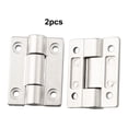 thumbnail image 4 of 2Pcs Free Stop Positioning Stop Flat Hinge Adjustable Torque Damping Hinge Shaft Silver, 4 of 10