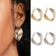 thumbnail image 1 of Pendientes redondos llamativos con forma de globo para mujer, aretes ligeros, redondos, geométricos, con pasador cepillado, 2 uds., 1 of 5