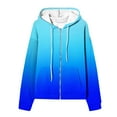 thumbnail image 5 of Aofany Oversized Zip Up Hoodie for Women Baggy Loose Basic Zipper Hooded Sweatshirt Coat Y2K Jacket, 5 of 6