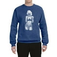 thumbnail image 2 of Wild Bobby, Sexy Tattooed Marilyn Monroe Pop Culture Unisex Crewneck Graphic Sweatshirt, Vintage Heather Blue, 3XL, 2 of 3