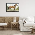 thumbnail image 3 of Stupell Industries Rustic Lodge Majestic Horse in Pastoral Landscape Black Floating Frame Canvas Art, 25 x 17, by Creative Studio, 3 of 8