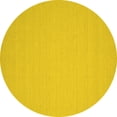 thumbnail image 1 of Ahgly Company Indoor Round Solid Yellow Modern Area Rugs, 5' Round, 1 of 4