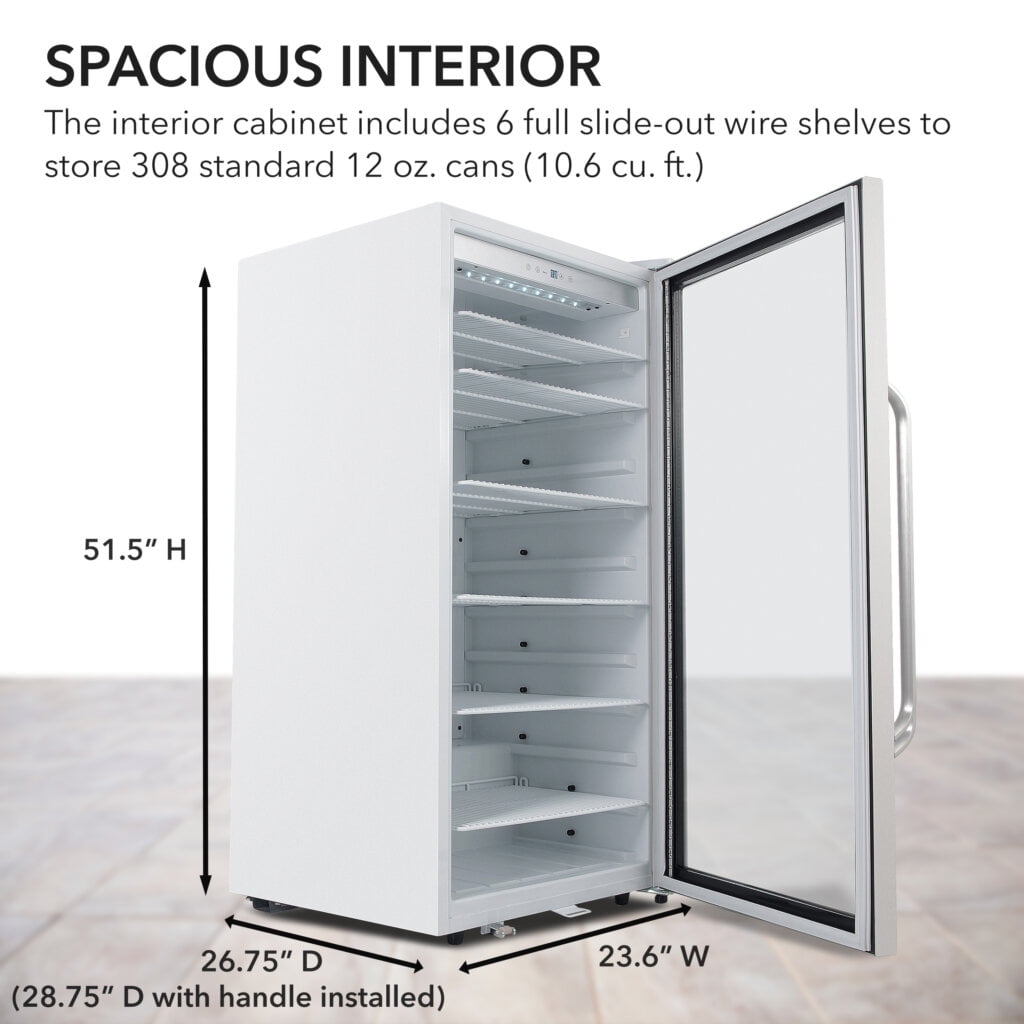 Whynter 10.6 cu ft Stainless Steel Commercial Beverage Fridge