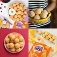thumbnail image 5 of Brazi Bites Cheddar and Parmesan Brazilian Cheese Bread, Frozen, Regular, 11.5 oz (330g), 5 of 17