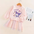 thumbnail image 6 of Sanrioes Anime My Melody Kuromi Girl Princess Vintage Dress Kawaii Kids Clothes Wedding Party Birthday Tutu Dress Children Gift, 6 of 10