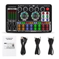 thumbnail image 1 of F999 Sound Card Audio Mixer Live Sound Card Voice Changer Mixing Console Amplifier Sound Card Phone Computer Universal, 1 of 5