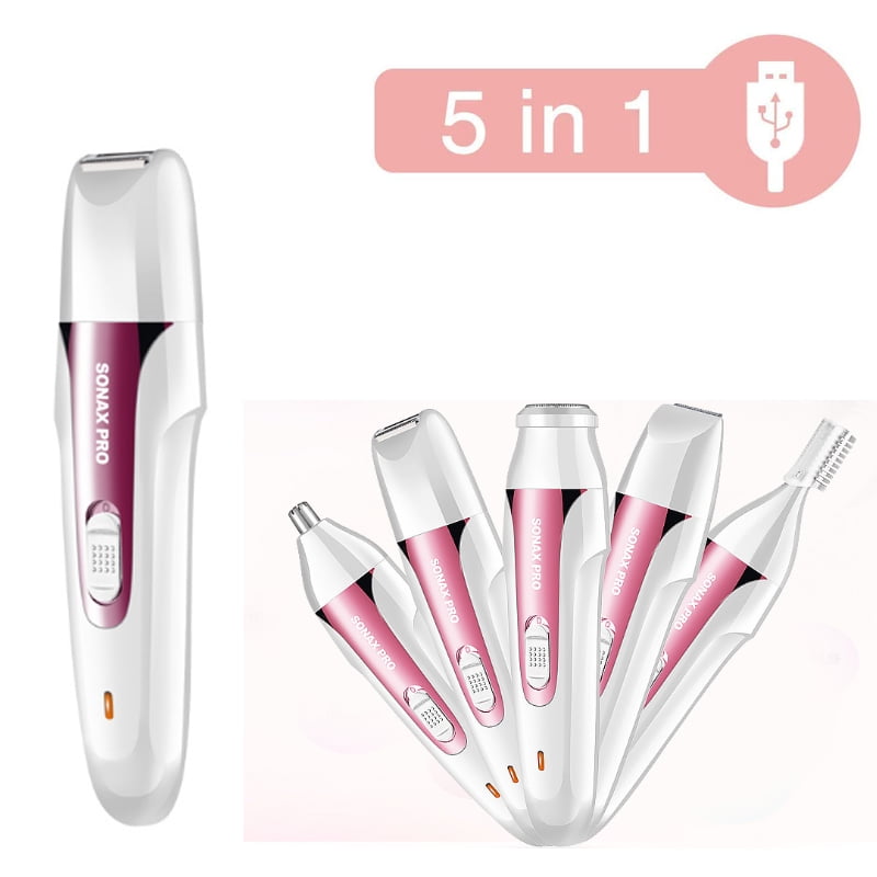 Epilator Women's Shaver Cordless Multifunctional 5 in 1, Wet and Dry, 5  Accessories for Effortless Use on Legs, Forearms and Bikini Zone Electric  
