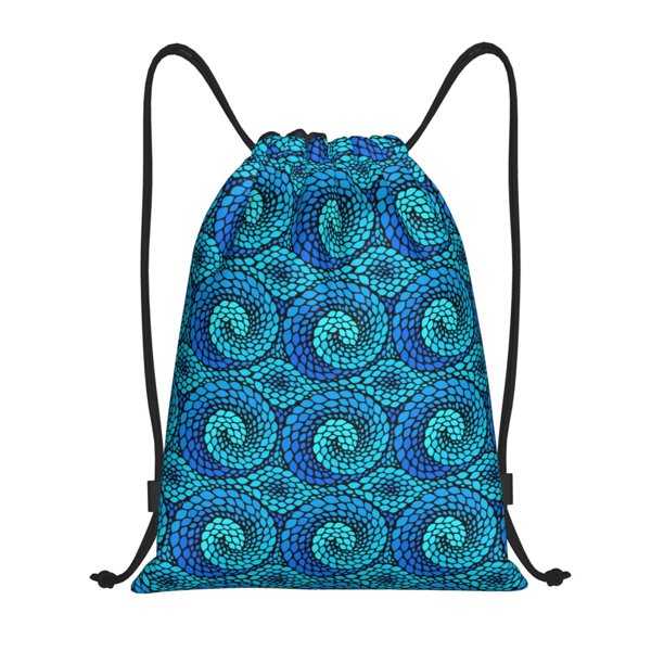 Fotbe Snake Bolsa Mochila con Cordón Estampada, Bolsa de Gimnasio Deportiva, Bolsa Cinch, Bolsa con Cordón para Hombres y Mujeres-Medium