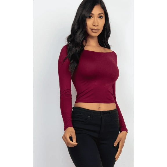 Off Shoulder Long Sleeve Top