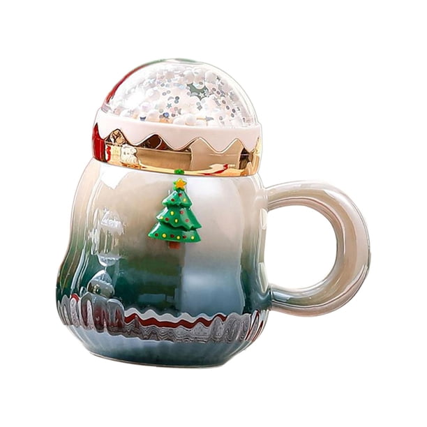 Engmoo Tazas de café de Navidad 3D, figura dentro de la taza de cerámica, Papá Noel, muñeco de nieve, pingüino, regalo de Navidad para mujeres, hombres, amigos, familia, 12 onzas Engmoo Tazas de café de Navidad 3D, figura dentro de la taza de cerámica, Papá Noel, muñeco de nieve, pingüino, regalo de Navidad para mujeres, hombres, amigos, familia, 12 onzas