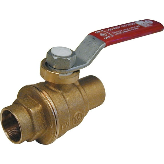 B&K  ProLine  1/2 in. Brass  Sweat  Ball Valve  Full Port