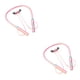 thumbnail image 3 of Kearding Auriculares Auriculares con cancelación de ruido compatibles con Bluetooth Reproductor de música con micrófono Auriculares Electrónica para Rosado 2piezas, 3 of 5