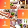 thumbnail image 6 of Sunrinx Brushed Gold 3-in-1 Kitchen Sink Faucet,High-Arc Design Kitchen Faucet with Pull-Down Sprayer, 3 Function Spray Modes Kitchen Faucets for Modern Kitchen with Press-Type Glass Rinser, 6 of 10