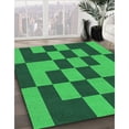 thumbnail image 2 of Ahgly Company Indoor Square Patterned Deep Emerald Green Area Rugs, 7' Square, 2 of 6