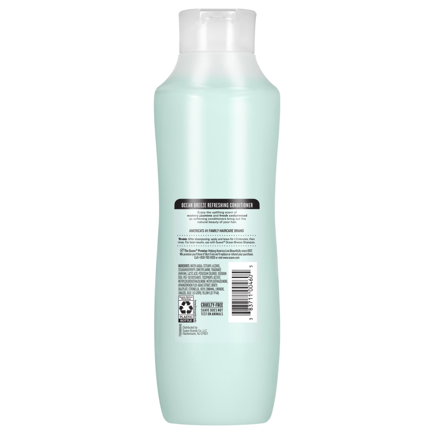 (4 pack) Suave Ocean Breeze Refreshing Conditioner with Sea Algae & Vitamin E, 22.5 FL OZ