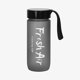 thumbnail image 1 of Ounissouiy Taza de agua mate de plástico cuadrado transparente de 550ml, taza para deportes acuáticos de zumo frío para exteriores con cuerda de leche Teteras Negro, 1 of 6