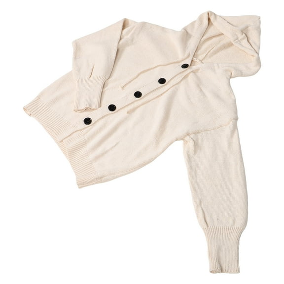 Worgeous  Knit Sweater for Women Long Sleeve Cardigan Man Woman White