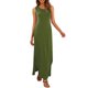 thumbnail image 3 of Gibobby Vestidos para Mujer Casuales Vestido casual de verano sin mangas para mujer Vestidos sueltos divididos con bolsillos(Verde,XL), 3 of 5