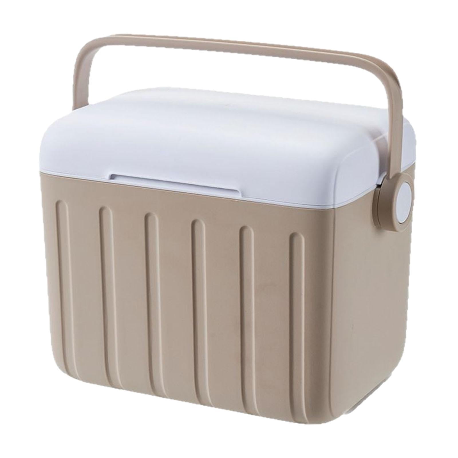 harayaa Cooler Box Carrier 6L with Handle Beverage Storage Organizer Container Ice Chest Khaki