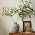 thumbnail image 4 of LuxenHome Rustic Gold and Brown Terracotta 8.7-Inch Tall Bud Vase, 4 of 11