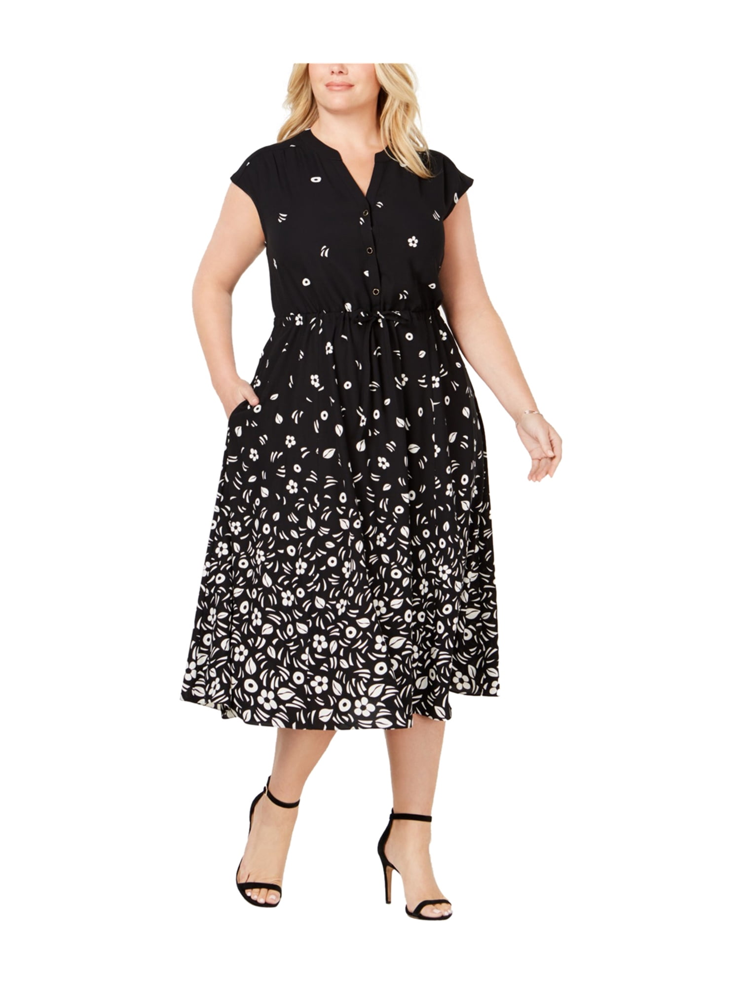 womens floral midi dress