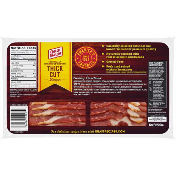 Oscar Mayer Bacon Nutrition Label Labels Ideas 2019